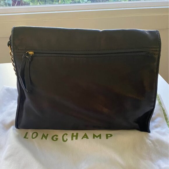 LongChamp Paris Rocks Black Leather Bag - Picture 2 of 4